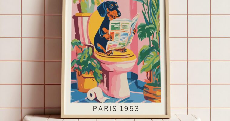 Transform Your Tiny Bathroom with Fun and Vibrant Wall Art That Actually Makes You Smile